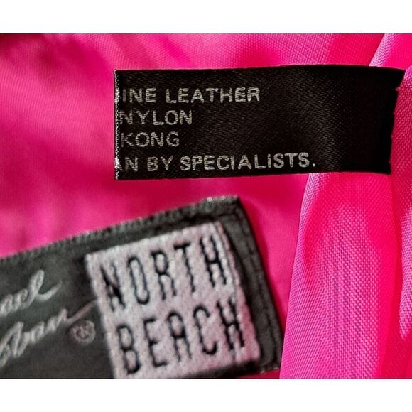 Michael Hoban North Beach Jacket Shorts‎ Set Size 7/8 Pink Leather 90's Pockets - Picture 15 of 15